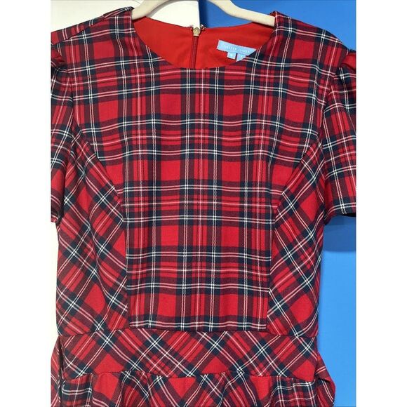 SOLD Draper JAMES Reba Wrap Dress Elle‎ Plaid - Picture 1 of 4